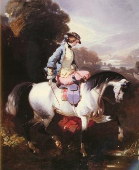 阿爾弗雷德 德 德勒 An Elegant Equestrienne 阿爾弗雷德 德 德勒 An Elegant Equestrienne